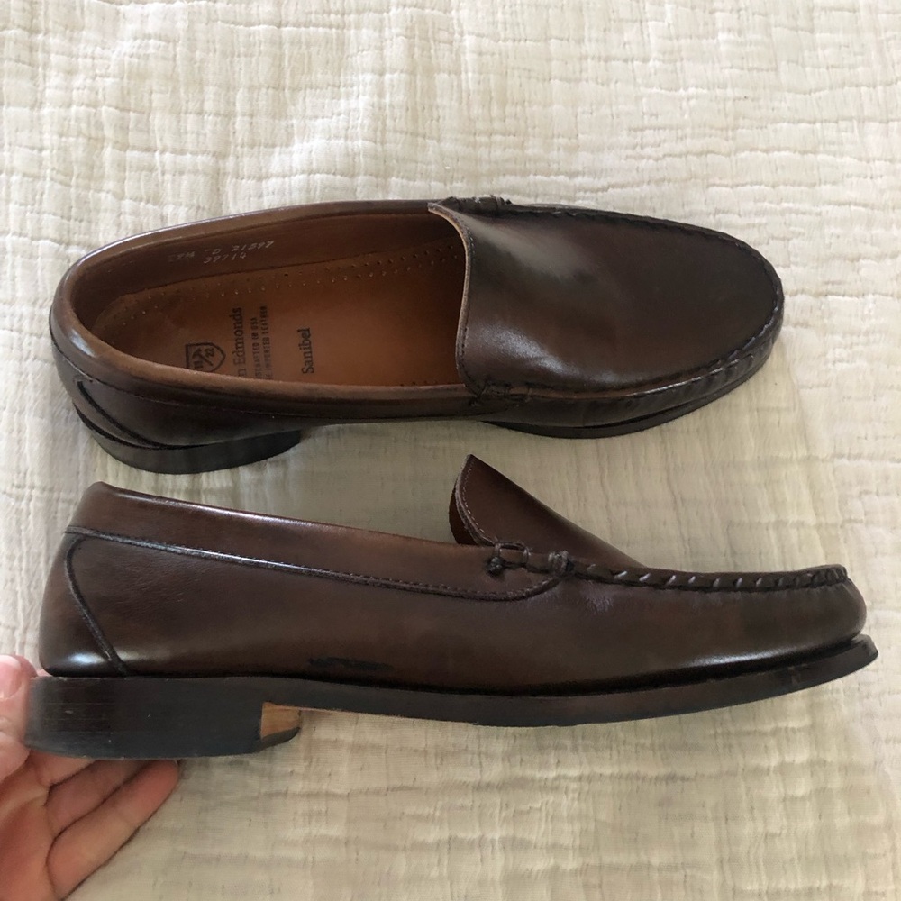 Allen Edmonds Brown Leather Slip-On Loafers